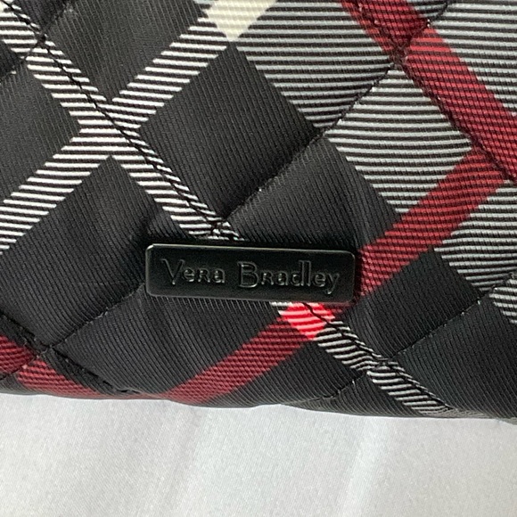 Vera Bradley Women’s Black/Red/Gray/White Plaid Crossbody Purse - Picture 2 of 12